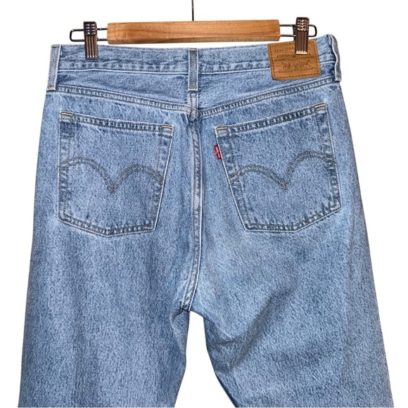 LEVI’S High Rise Wedgie Straight Jeans in Luxor Lanes Size 28 - Picture 7 of 13